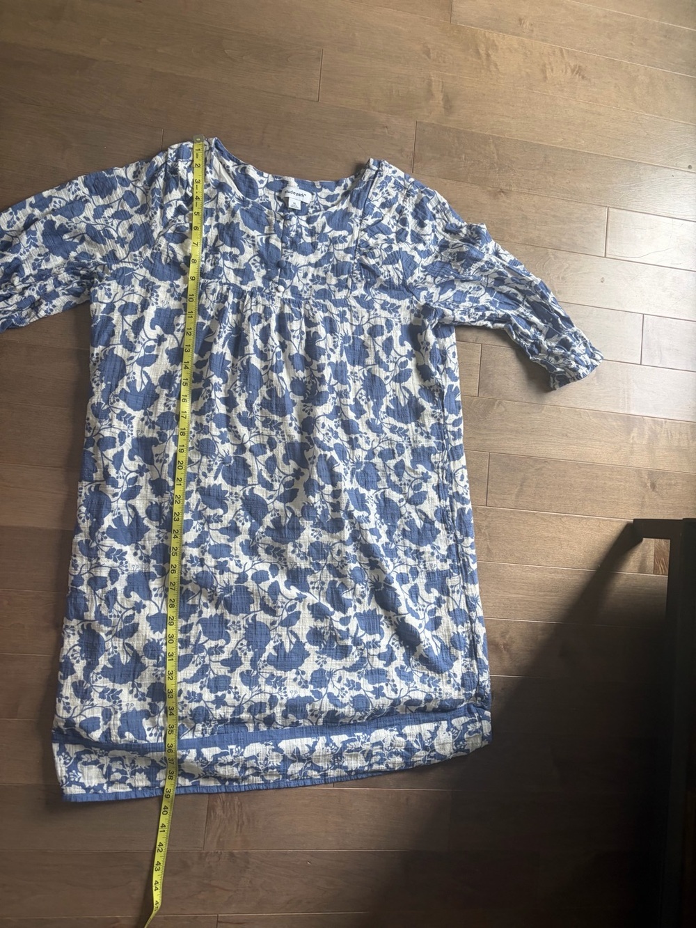 Studio Park Blue and White Floral Tunic - Picture 5 of 7